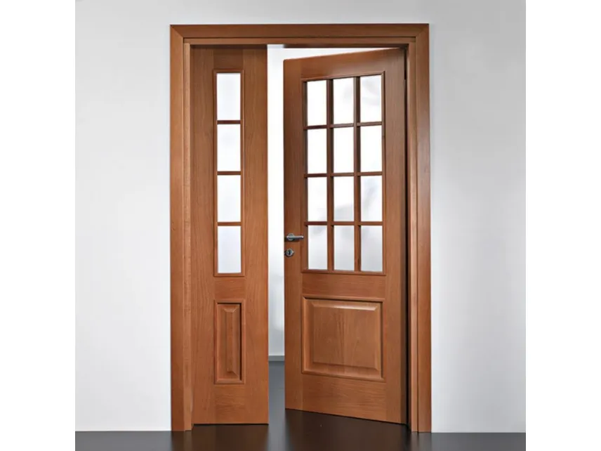 Porta in legno con inglesina di farm legno Porte per interni con vetro