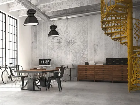 Carta da parati effetto urban e industrial style Materica WPC_115 di Caos Creativo by Rossi&Co