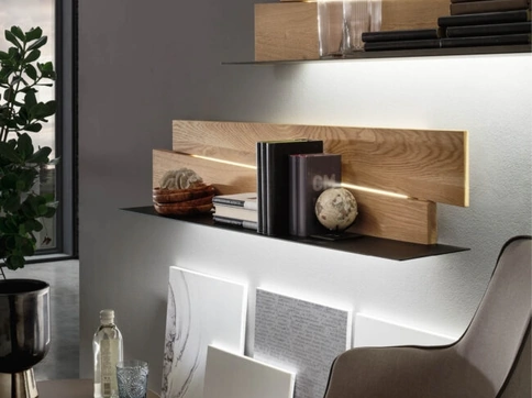 Mensola Scuderia in metallo e legno di Maronese