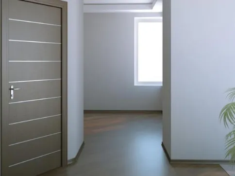 Porta per interni con inserto in alluminio di Farm Legno