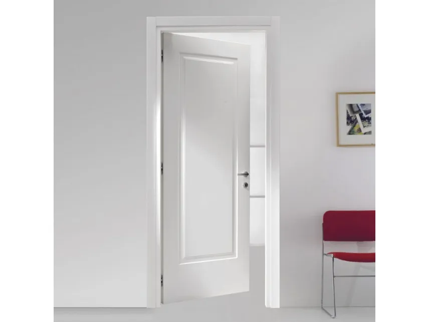Porta pantografata con inserto a forma di cornice W4 di Farm Legno