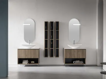 Mobile Bagno da appoggio in nobilitato effetto legno B-GO BG024 di Compab