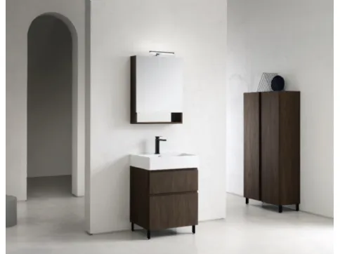 Mobile Bagno da appoggio in nobilitato effetto legno B-GO BG026 di Compab