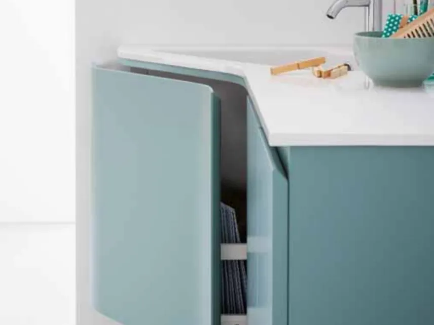 Mobile da bagno sospeso ad angolo Lapis 07 di Birex