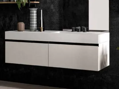 Mobile da Bagno sospeso in melaminico Sidero 04 di Birex