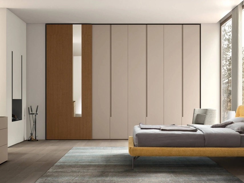 Letto in tessuto imbottito Henry di Maronese