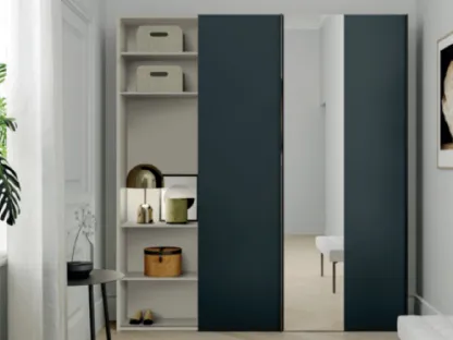 Mobile ingresso con mensole in laccato opaco Skap 03 di Birex
