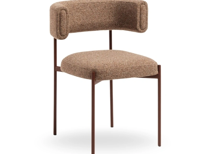 Sedia Amelie in tessuto imbottito di Midj