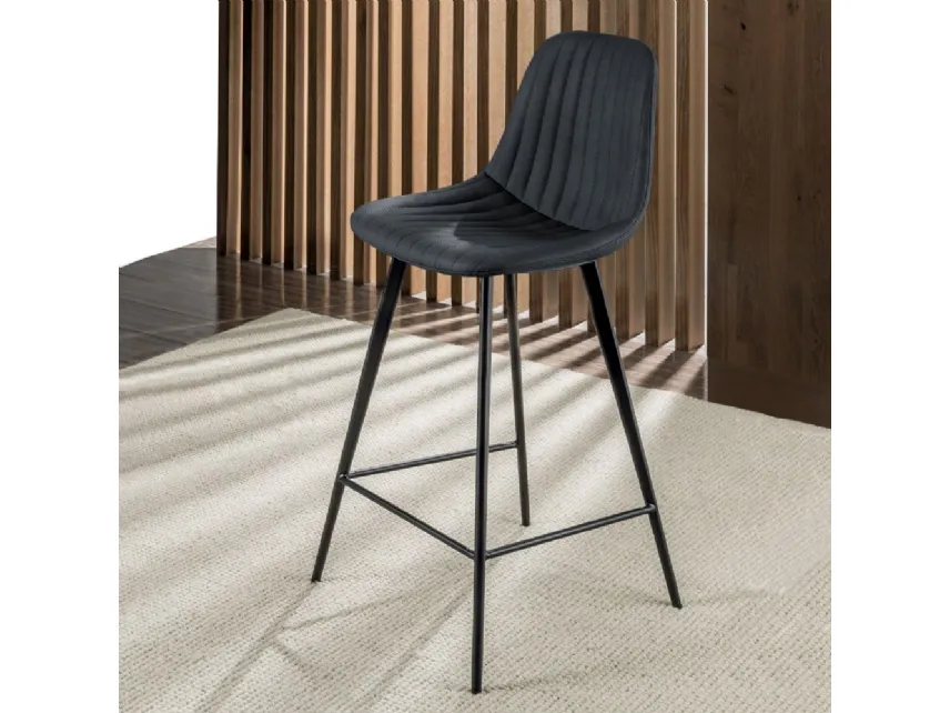 Sgabello Cinquecento Stool 4 gambe 80 di La Seggiola