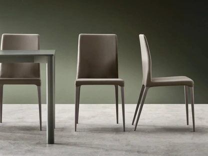 Sedia Dakota in ecopelle di Maronese