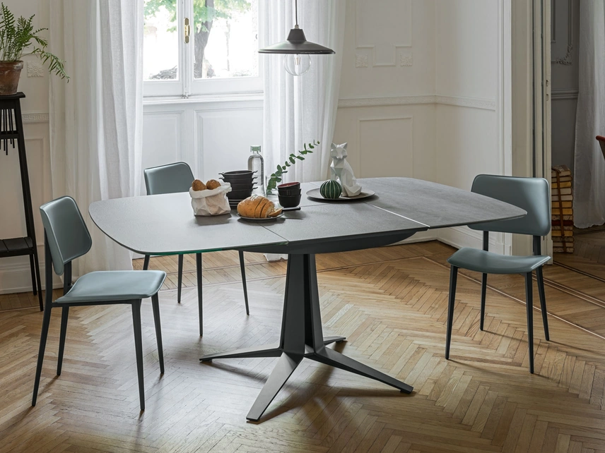 Sedia in cuoio Joe di Midj