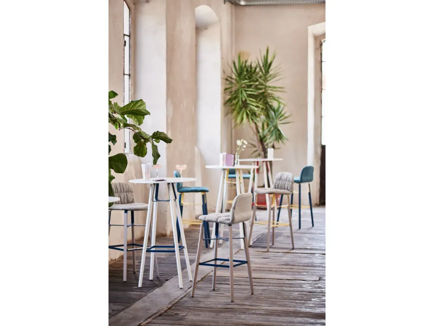 Sgabello imbottito Liù di Midj