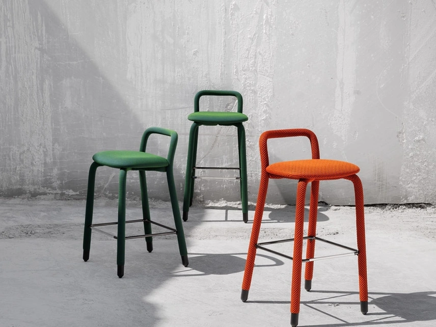 Sgabello imbottito Pippi di Midj