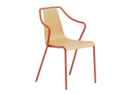 Sedia Ola P M LG in legno di Midj