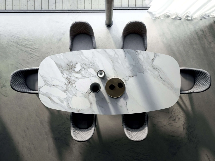 Tavolo Fil8 Fisso in Ceramica di Ozzio