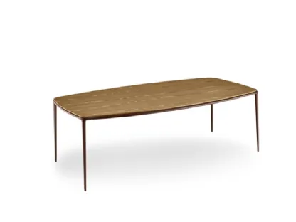 Tavolo Lea con top in legno di Midj