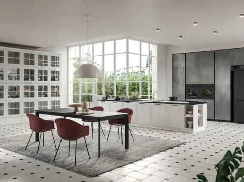 Cucina Classica con penisola Old Line Elite 04 di Astra