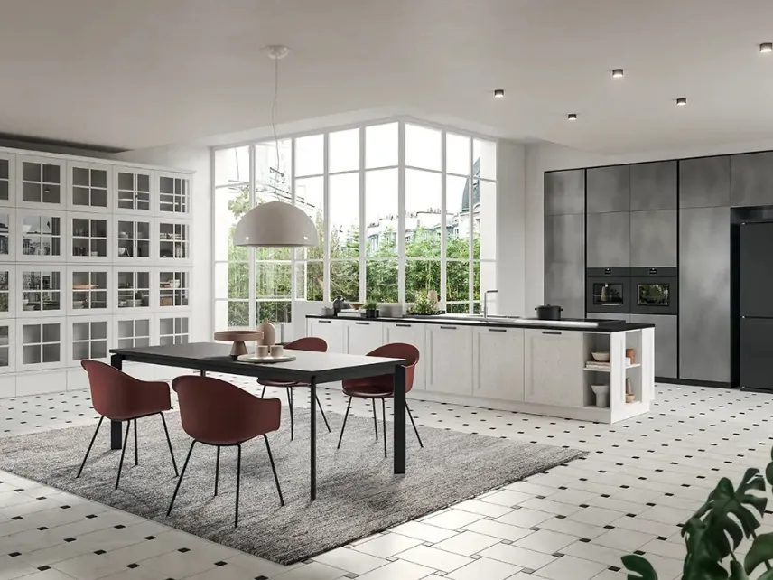 Cucina Classica con penisola Old Line Elite 04 di Astra