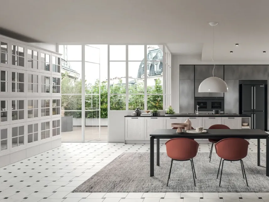 Cucina Classica con penisola Old Line Elite 04 di Astra