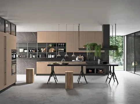 Cucina Design ad angolo Mood 02 di Astra