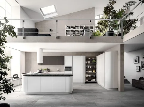 Cucina Design con penisola XXL 05 di Astra