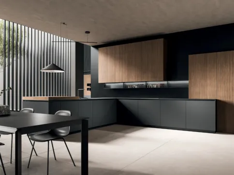 Cucina Design con penisola HC-08 Minimal Design 05 di Astra