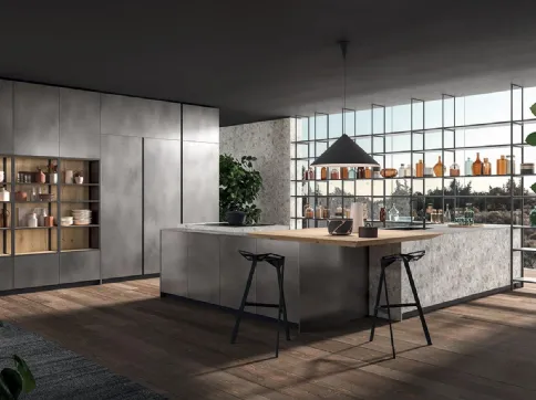 Cucina Design con penisola HC08 02 di Astra