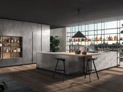 Cucina Design con penisola HC08 02 di Astra