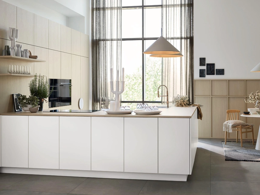 Cucina Design con penisola Neo Leaf 11 di Nolte