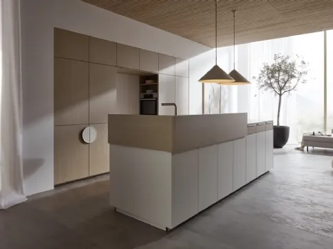 Cucina Design con isola Neoleaf Sandesche di Nolte