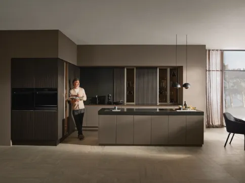 Cucina Design con isola Neolodge di Nolte