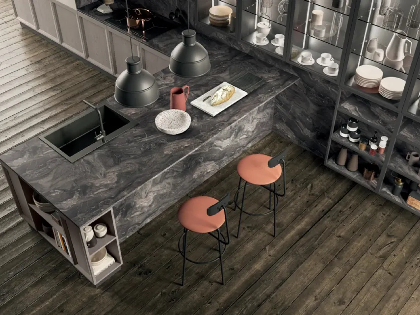 Cucina Moderna Atelier Industrial 07 di Astra
