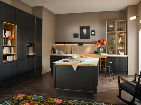 Cucina Moderna Country Lugano Lack Nero di Nolte