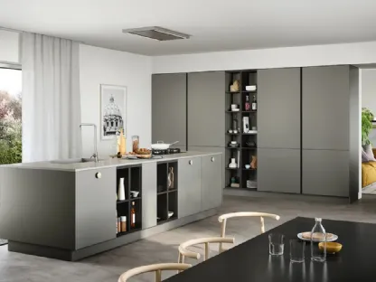 Cucina ModeTrend laccato opaco ardesia di Forma la cucina