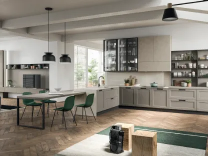 Cucina Moderna in laccato a poro aperto Old Line Moderno 20 di Astra