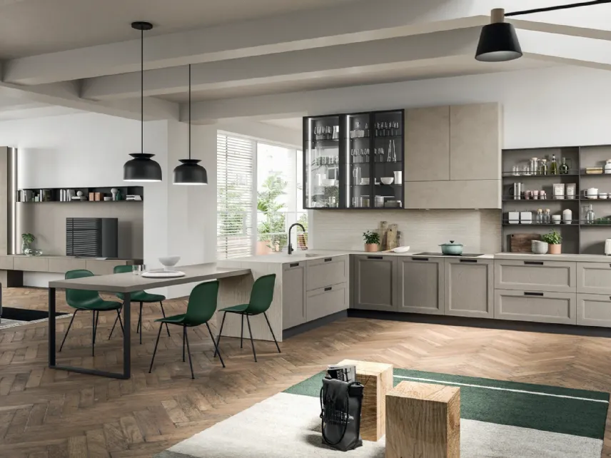 Cucina Moderna in laccato a poro aperto Old Line Moderno 20 di Astra