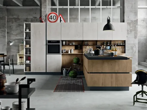Cucina Moderna SP-22 Industrial 05 di Astra