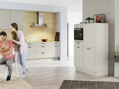 Cucina su misura angolare con penisola Artwood Rovere di Nolte